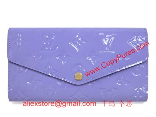 ルイヴィトン　財布　LOUIS VUITTON　ヴィトン　ヴェルニ　LV　ファスナー長札　長財布　ポルトフォイユサラ　リラ　M90151